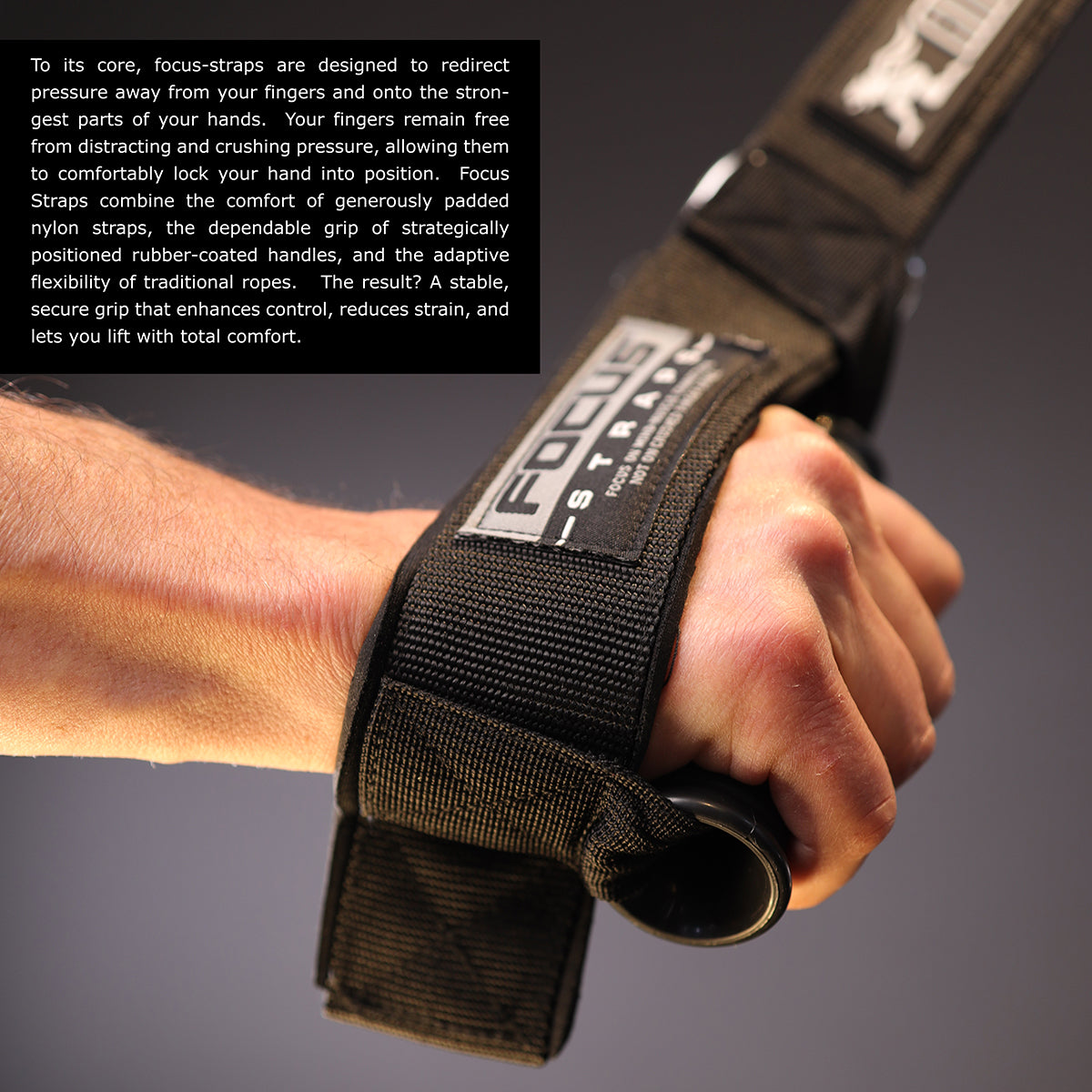 ANDREONI FOCUS STRAPS (TM) - The cable attachment that won't crush your finger bones.
