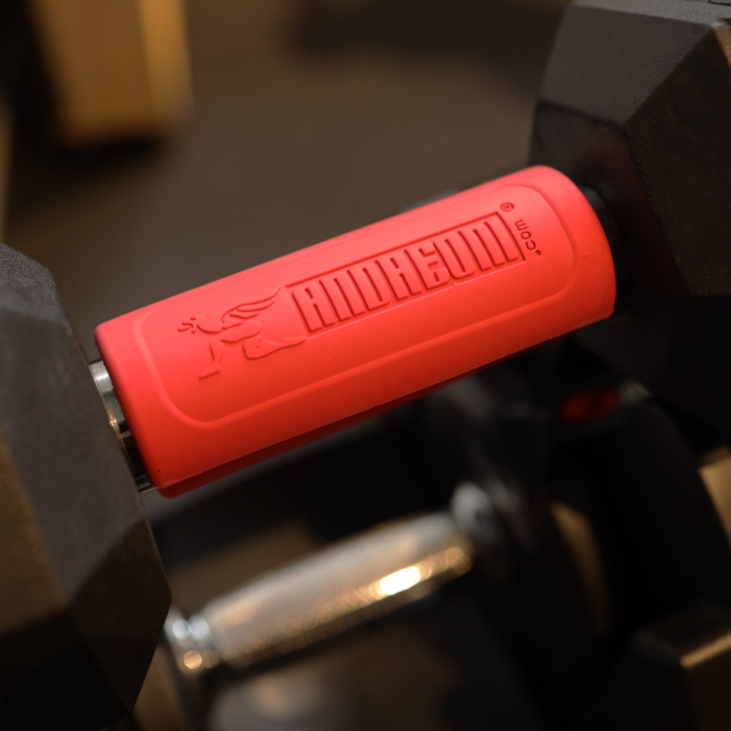 Perfect Size Rubber Grips for Barbells, Dumbbells and Cable Attachments.