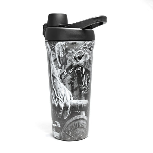 ANDREONI 'My Rules' Insulated Stainless Steel Protein Shaker – 700 ml / 24 oz - Andreoni.Fitness
