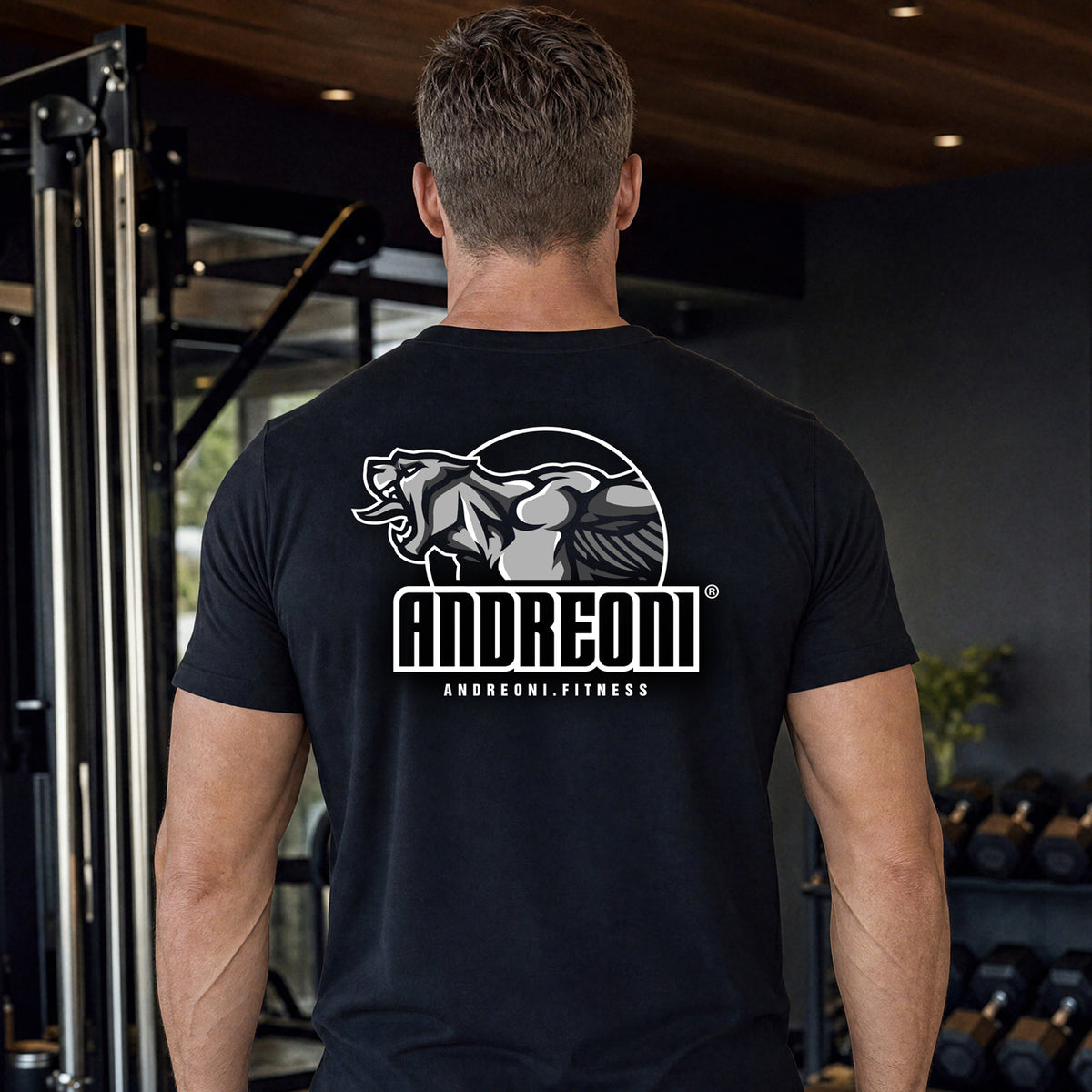 Andreoni Athletic Fit Gym T-Shirt – Men's, Black