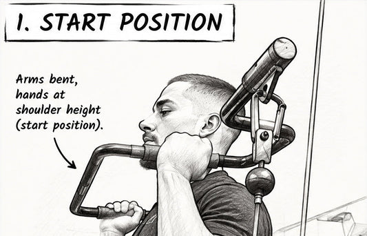 Standing shoulder press on functional trainer