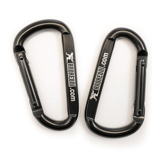 Heavy-Duty 3.2" Iron Carabiners – Built for Strength and Versatility in Every Workout.