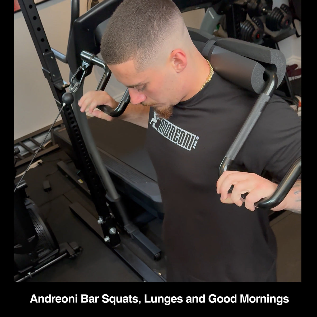 THE ANDREONI BAR - A revolutionary cable machine attachment.