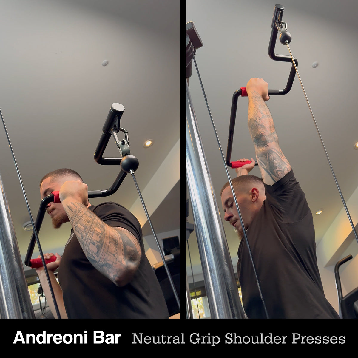 THE ANDREONI BAR - A revolutionary cable machine attachment.