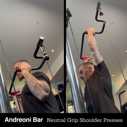 THE ANDREONI BAR - A revolutionary cable machine attachment.