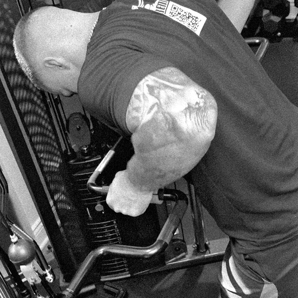 Cable Pushdown (Assisted Dip) Variation with the Andreoni bar