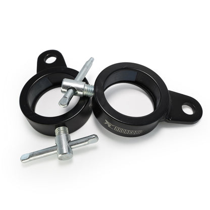 Andreoni cable barbell collars, pair, with welded cable attachment points