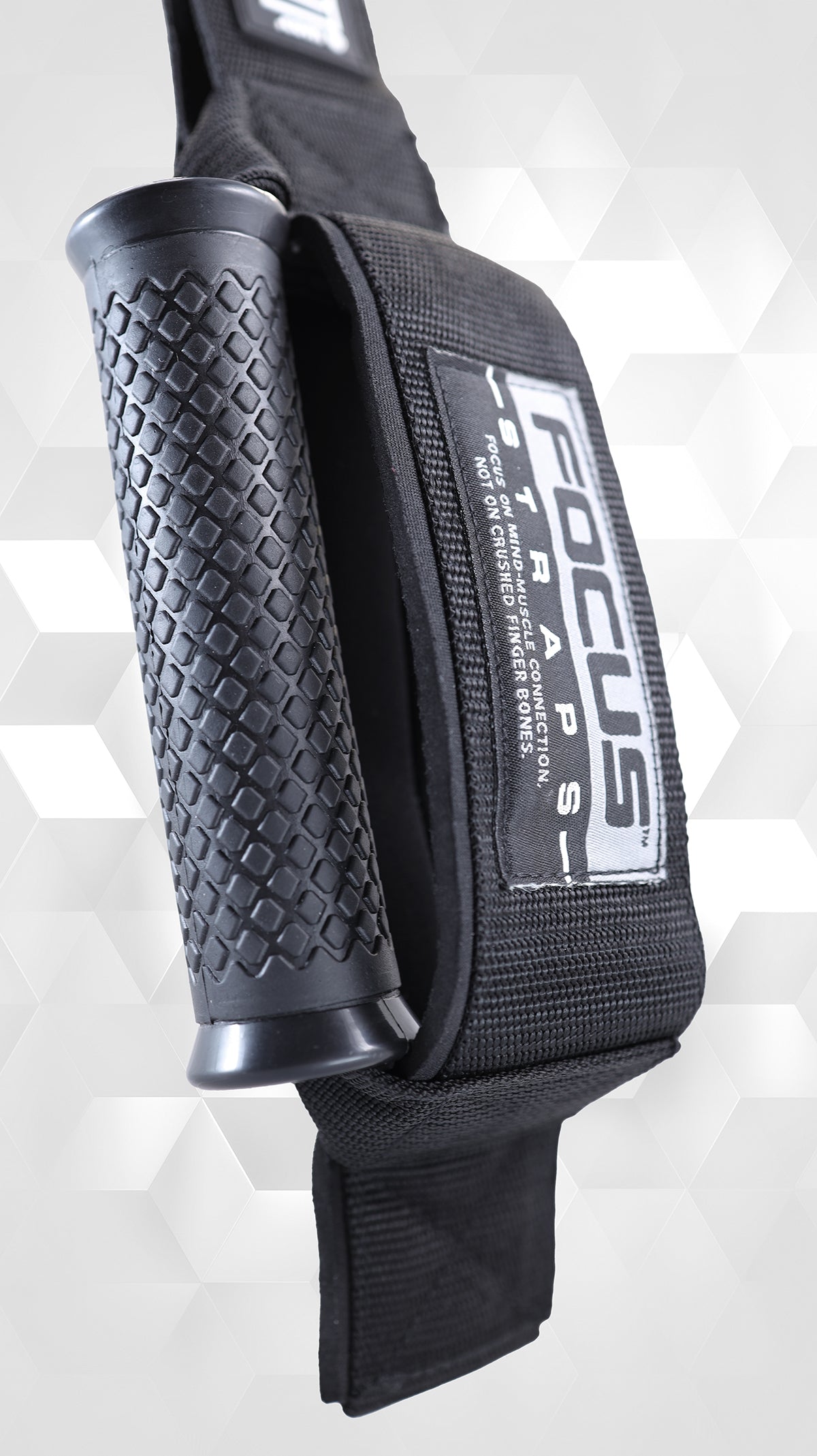Close up of Focus straps cable machine handles