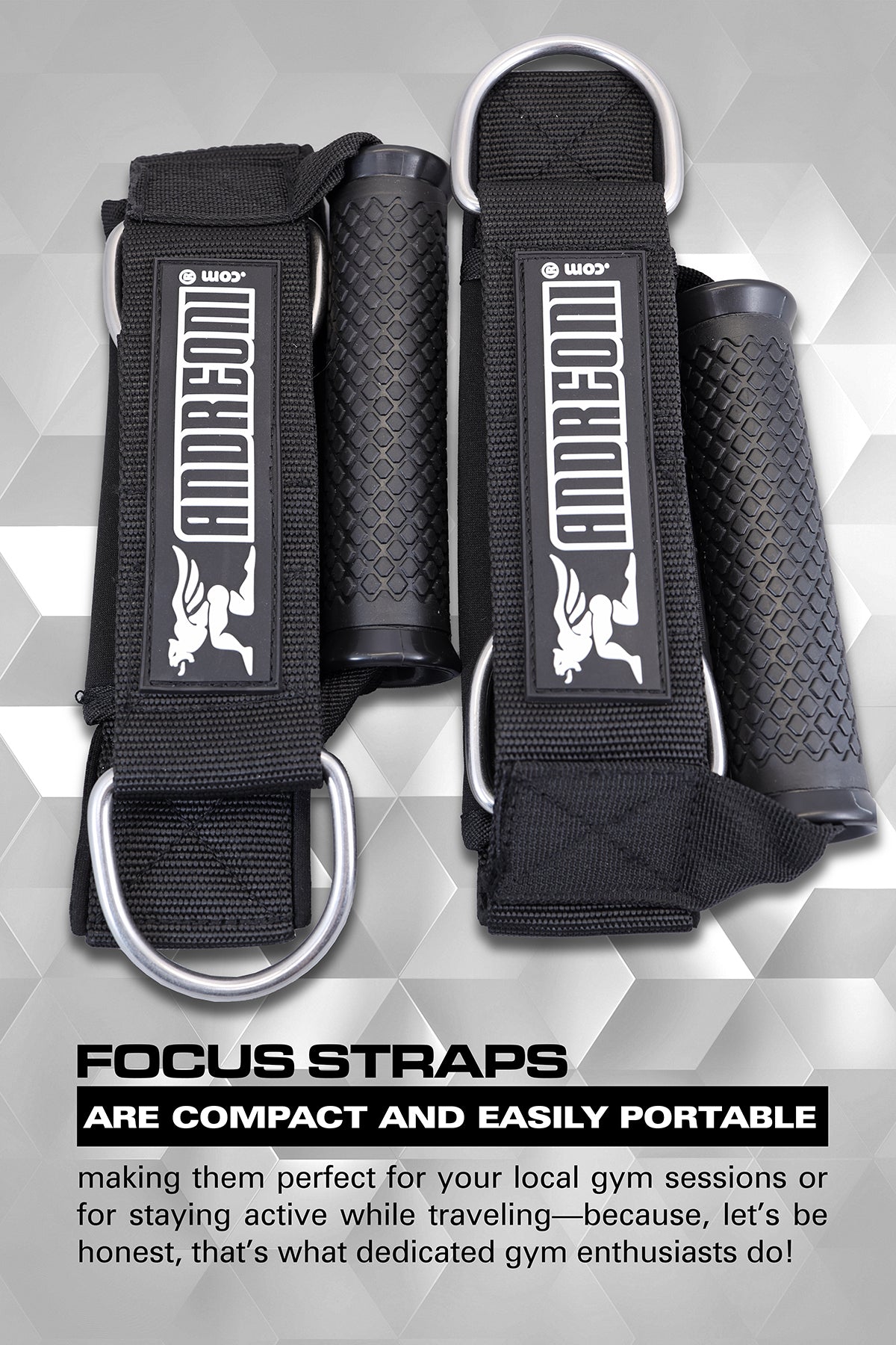 ANDREONI FOCUS STRAPS (TM)  - The cable attachment that won't crush your finger bones. - Andreoni.Fitness