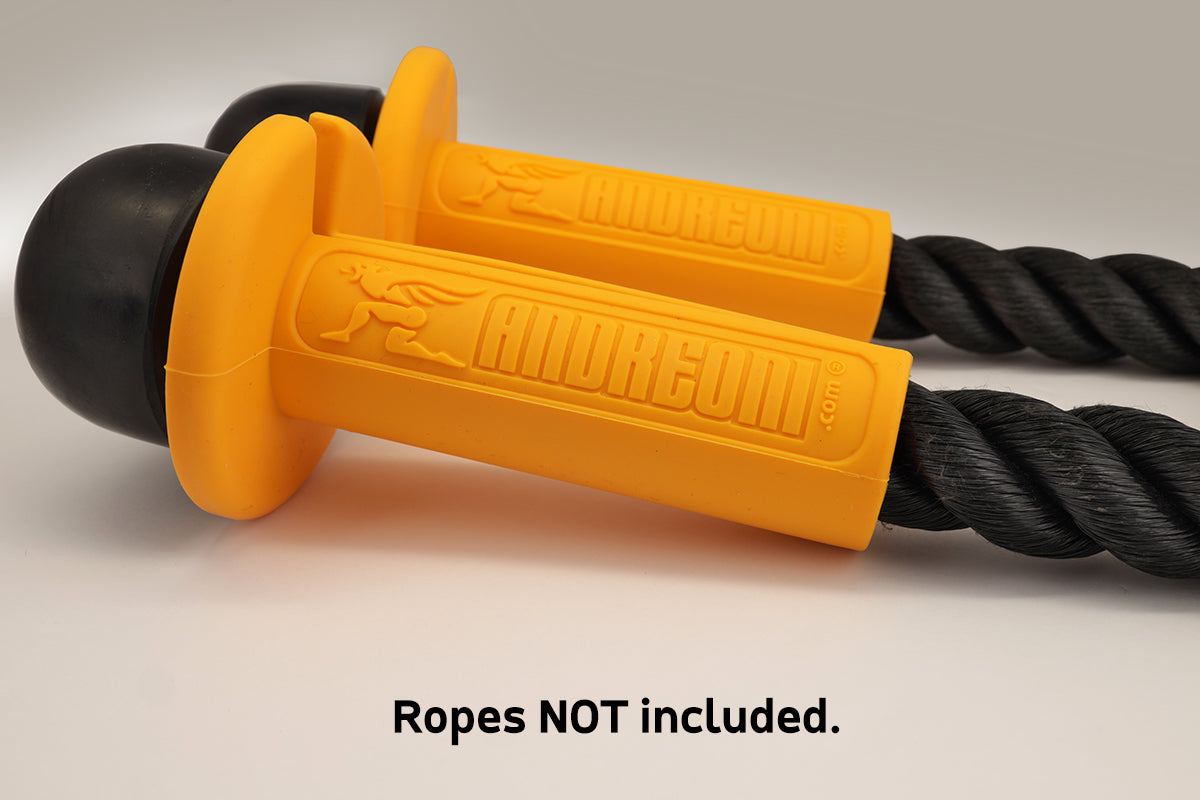 ANDREONI ULTRA SOFT SILICONE GRIPS FOR ROPE ATTACHMENTS -  Added comfort and performance during rope-based exercises. - Andreoni.Fitness