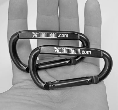Heavy-Duty 3.2" Iron Carabiners – Built for Strength and Versatility in Every Workout. - Andreoni.Fitness