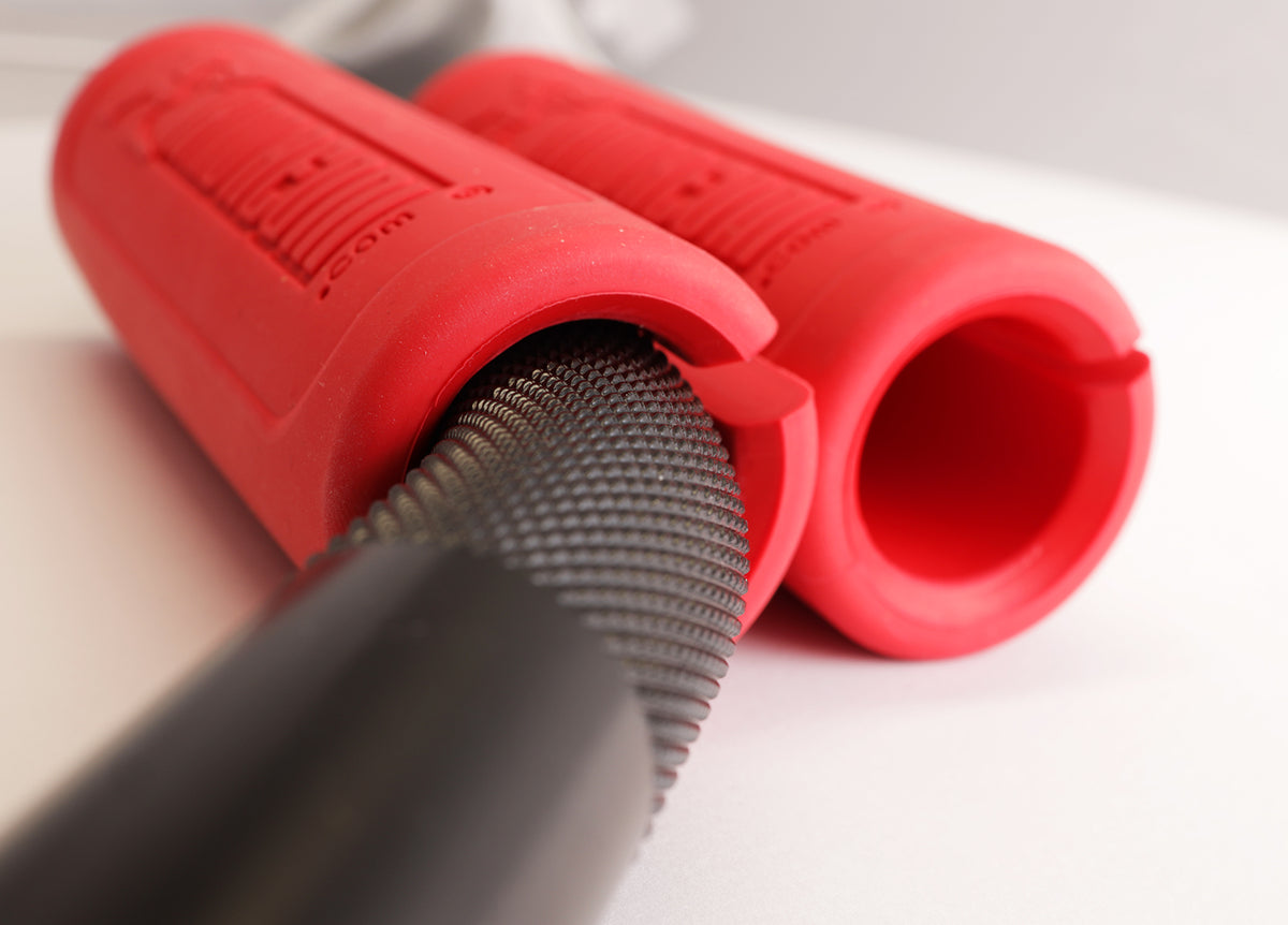 Perfect Size Rubber Grips for Barbells, Dumbbells and Cable Attachments. - Andreoni.Fitness