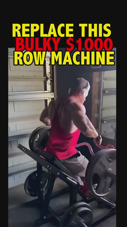 - THE ANDREONI BAR ™ - A revolutionary and versatile cable machine attachment that replaces multiple bulky expensive gym machines.
