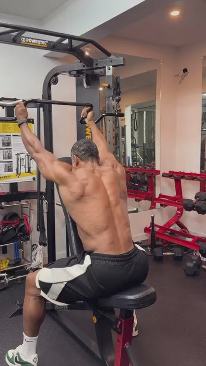 Pulldowns performed by Adam J Ellison with the Andreoni Functional bar.